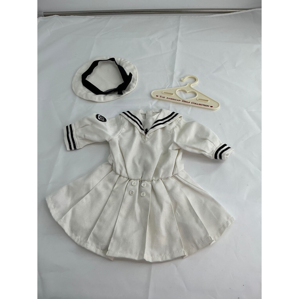 American Girl Pleasant Company Samantha Middy Sailor Dress w Tam Hat Hanger 1986